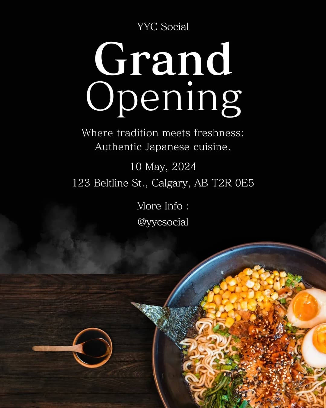 Restaurant social media post example