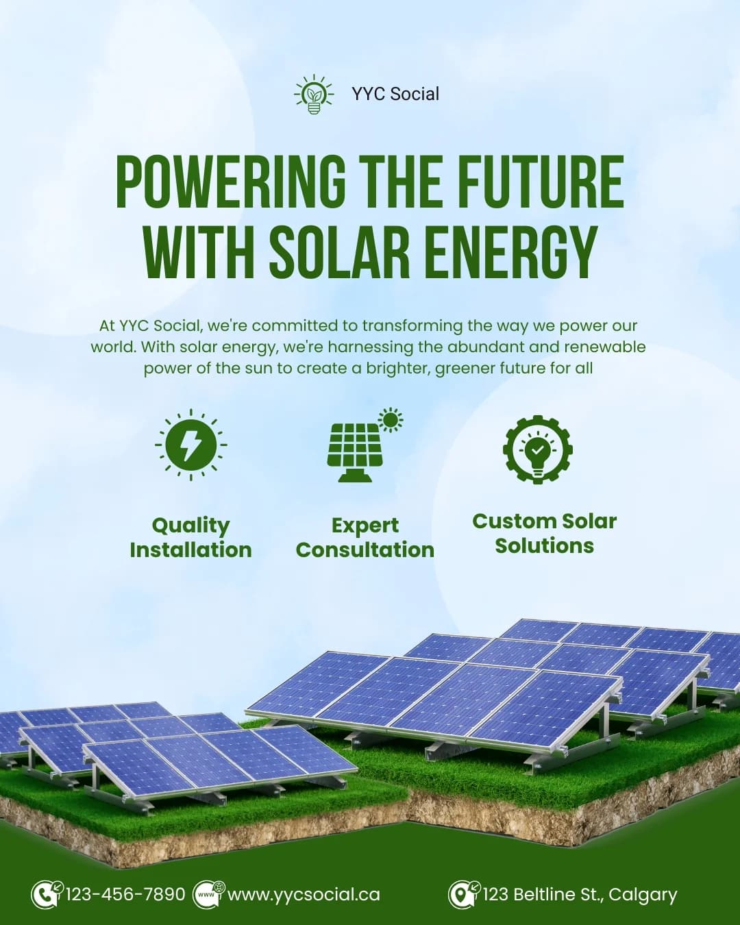 Solar Energy social media post example